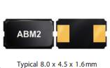ABM2-12.000MHZ-D4Y-T, кварц. резонатор 12 MHz ±30ppm Crystal 18pF 60 Ohms 2-SMD, No Lead