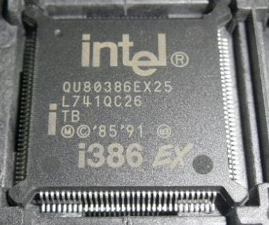 QU80386EXTB25, микросхема MPU I386 25MHZ