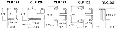 CLP127BLK, держатель светодиода