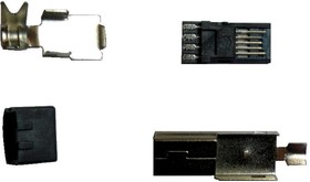 KLS1-232-5P (MiniUSB-B), вилка на кабель