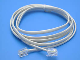 SCO-1-6P4C, шнур телефонный с разъемами RJ-11, 2м