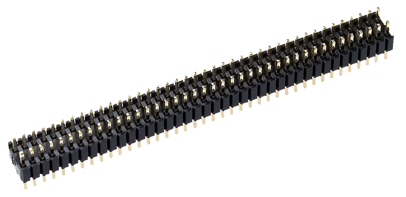 PLLD-80 (PLL-2x40) вилка шаг 1.27мм, расст.между ряд 1.27 мм