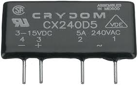 CX240D5, Solid State Relays 280VAC SIP 5A DC IN