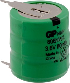 80BVH3A2H-B, аккумулятор NiMH 80mAh 3.6V
