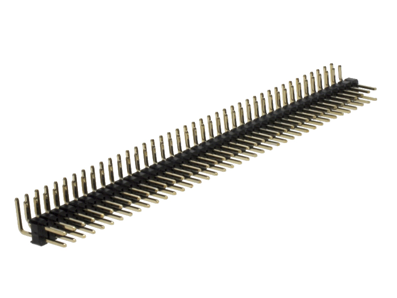 PLD2-2х40R (DS1025-06-2x40P8BR1-B), вилка шаг 2 мм, на плату, угл.