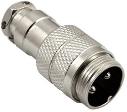 GX16M-2, разъём цилиндрический малогабаритный 2 контакта