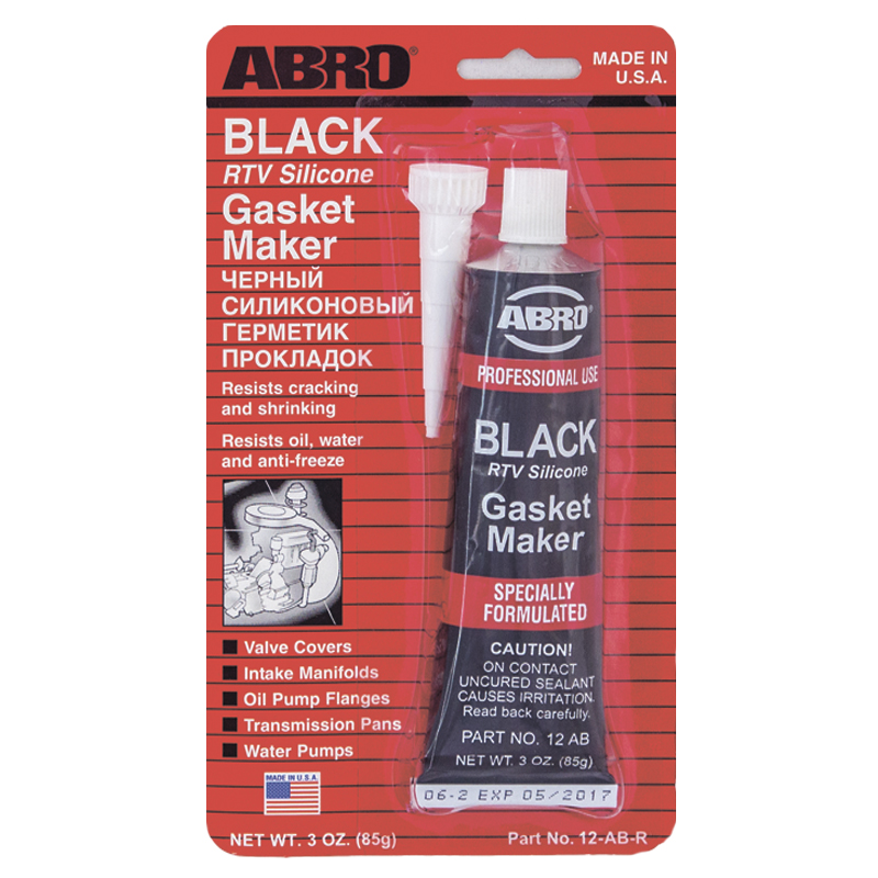 Герметик прокладок ABRO Masters черный 85г