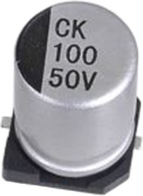 JCK1C100M040054, конденсатор электролит. 10 мкФ 16 В 105°C 20% 4x5.4мм SMD