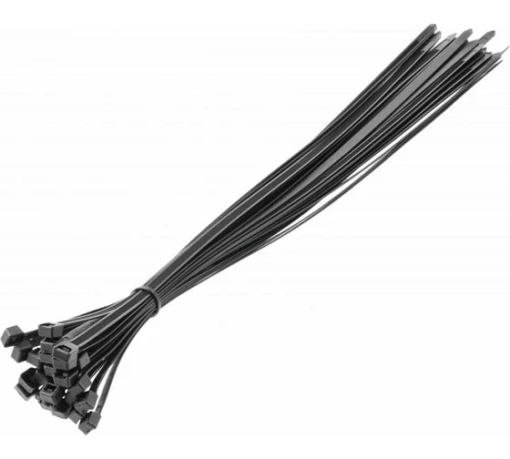HT2C716, нейлоновые стяжки HOEGERT TECHNIK 9x600 мм, 25 шт., черные