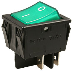 JS608A, выключатель зеленый