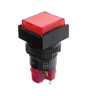 D16LMS1-1ABOR, кнопка без фиксации 250В 5А
