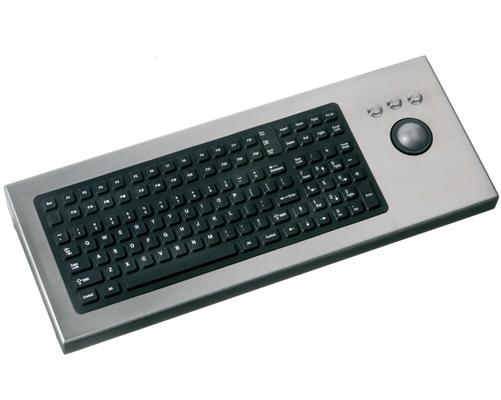 DT-2000-TB-USB-CYR, русифицированная защищенная клавиатура в настольном исполнении, 114-клавишн., интегрирован. 38 мм трекбол, корп