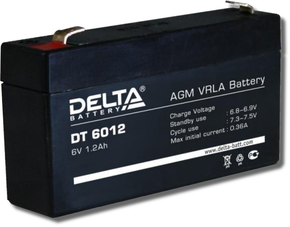 DT 6012, аккумулятор 6В 1.2Ач