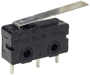 SM5-03P, микропереключатель с лапкой (125В 5А)