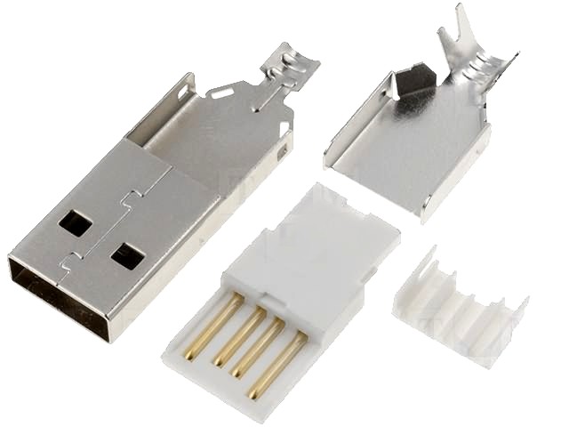 USB-A, вилка на кабель, тип А