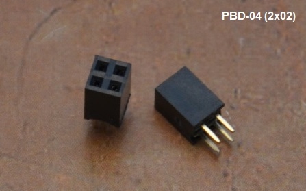 PBD 2x2 (разъем PBD-4), гн. в плату