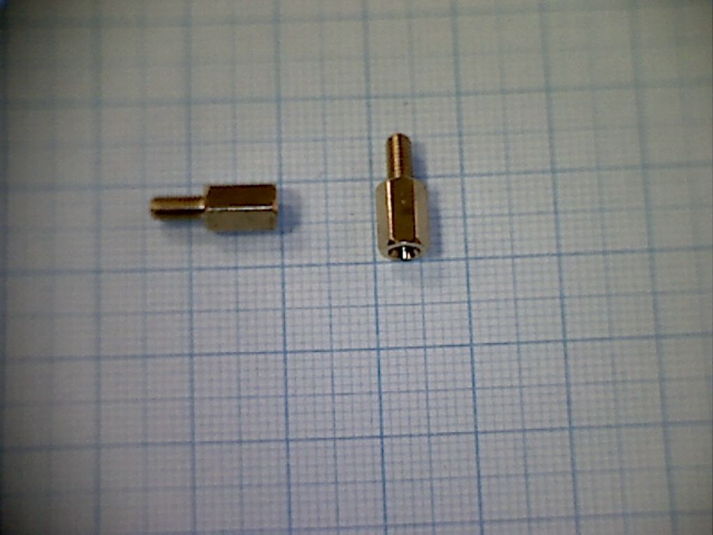 PCHSN-8 mm, стойка для п/плат М3, латунь, шестигр.