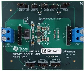 TPS62480EVM-671, демонстрационная плата