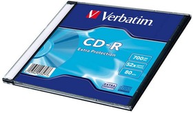 Диск CD-R, 52x, Verbatim Extra Protection, Slim/1