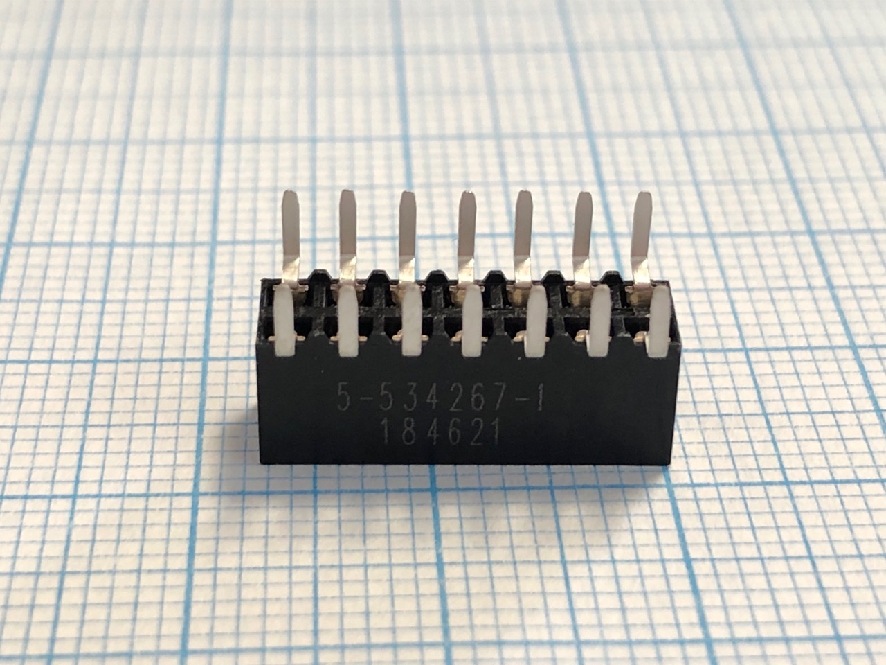 5-534267-1, розетка Headers & Wire Housings RECEPT 14POS .100 VERT DUAL.