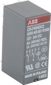 CR-P024DC2, реле промежуточное 2CO 8А, Uкат. 24VDC
