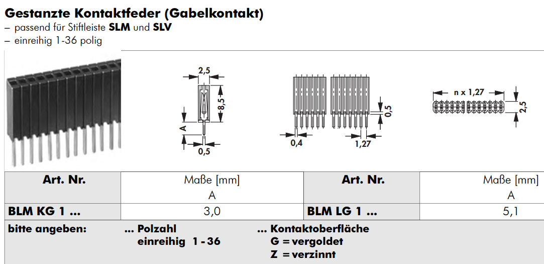 BLM-KG-1-05-G , разъем