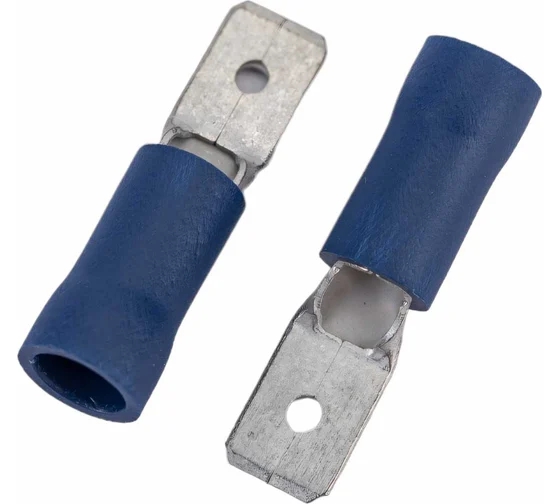 РПИ-П 2.5-(6.3), разъем плоский син. (49615)