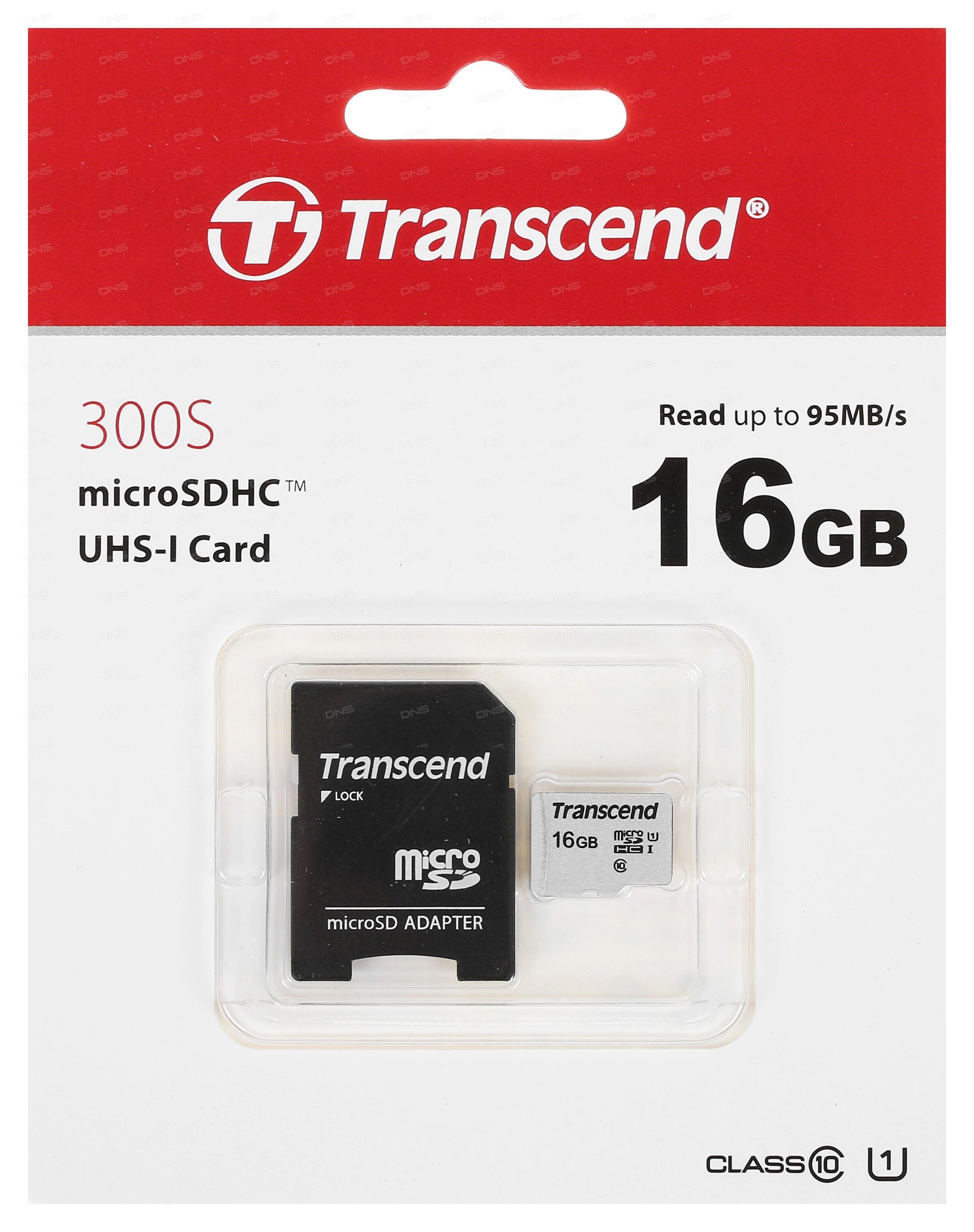 TS16GUSD300S-A, карта памяти 16GB