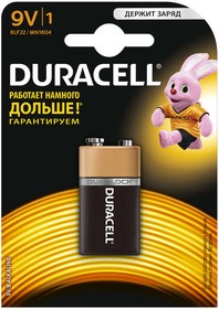6LR61, элемент питания Duracell Basic 9V (Крона)