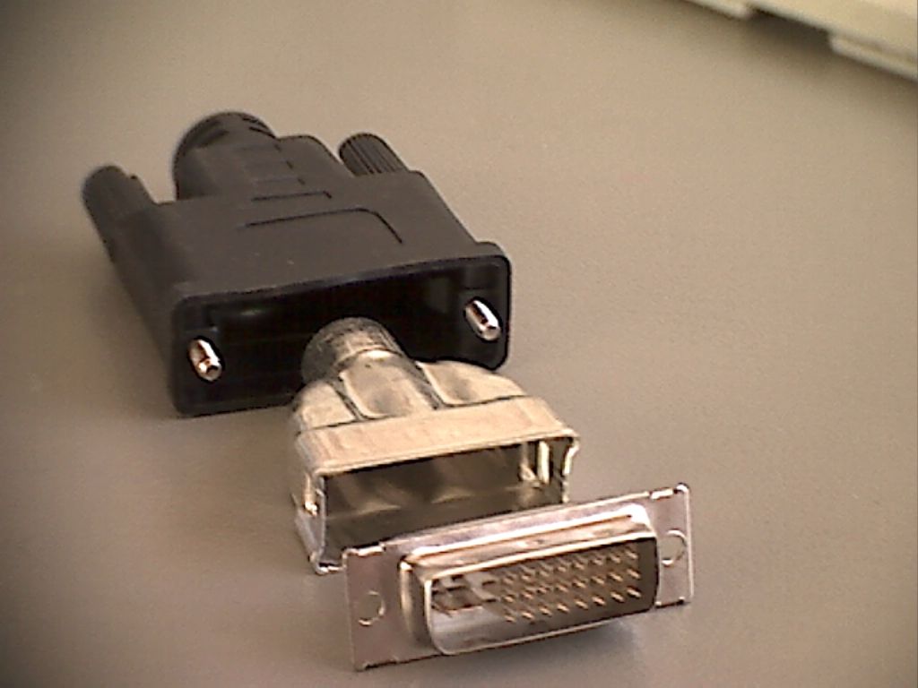 AC-DVI29-M, кабельный разъем DVI с корпусом