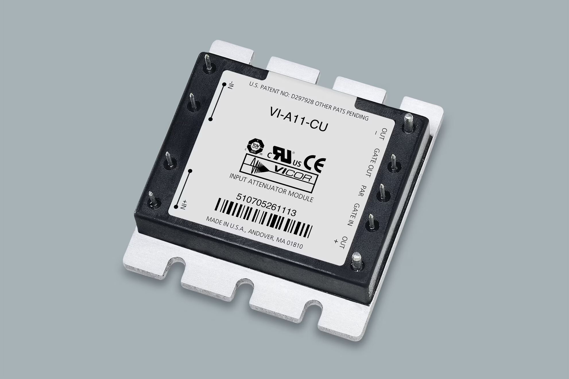 VI-AWW-IU, Input filter module for VI-200/VI-J00, 18 – 36V /–40°C to +100°C/ 200W
