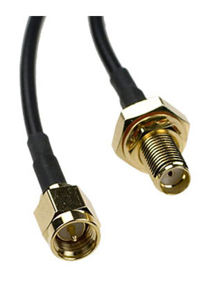 CAB SMA-M/SMA-F RG-174 SMA 2M, кабель