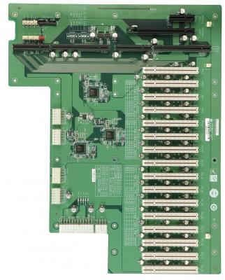 Кроссплата PXE-19S2 19 slots Backplane with 1 PCIe x16,1 PCIe x1,16 PCI slots