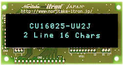 CU16025-UW2J, дисплей