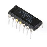 к555тл2 (sn74ls14w), микросхема К555ТЛ2 (SN74LS14W), микросхема