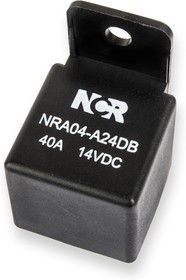 NRA-04-A-24D-B, реле 1 замык. 24VDC, 40A/14VDC с кронштейном SPST-NO