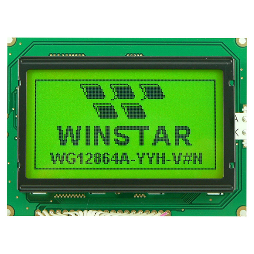 LCD WG12864A-YGB-T, индикатор