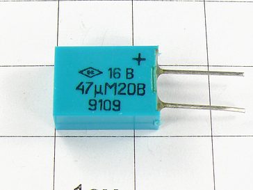 к53-16в 20в 47 мкф 20%, конденсатор К53-16В 20В 47 мкФ 20%, конденсатор