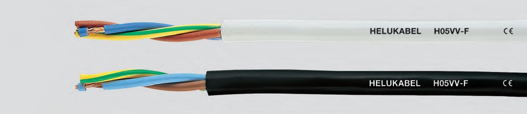RKK/H05VV-F 3x0.75mm, GR, кабель 2м