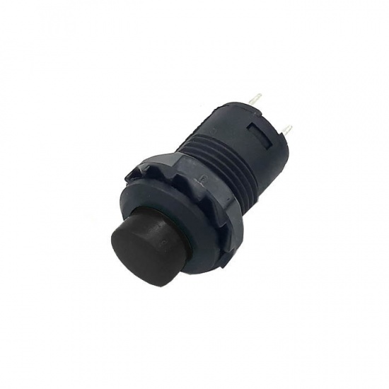 DS-428, кнопка 12 мм 1.5A/250VAC без фиксации черная