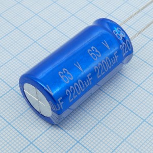 К50-35 2200мкФ 63В 105гр., электролит. конденсатор