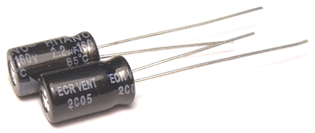 ECR-160V-1uF, электролит. конденсатор