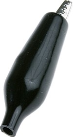 8-0026 black, зажим "крокодил" 5А длина 35мм