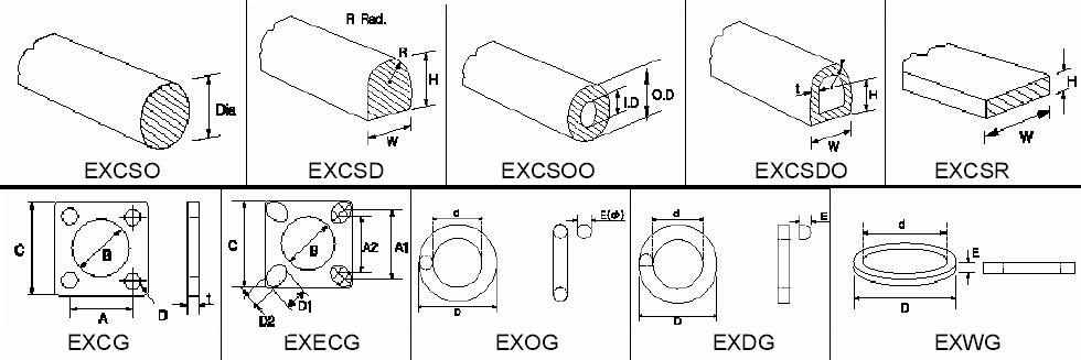 EXCSO-495-SC, Silicon профиль цельнотянутый 4,95 мм