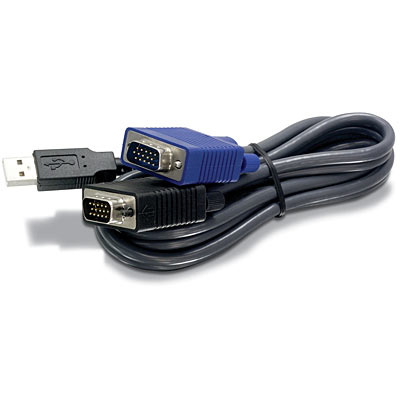 TK-CU06, кабель для КВМ-переключателей с интерфейсами VGA и USB, длина 1.8м