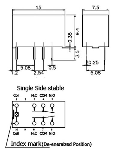 TRX-5VDC-R, реле