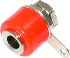 bp-313red, гнездо на панель красное BP-313RED, гнездо на панель красное