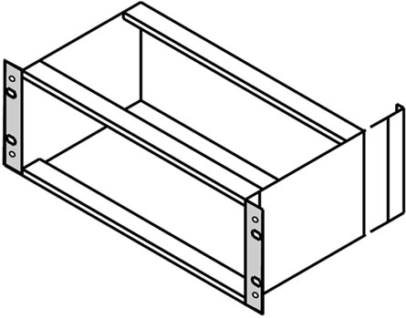 24564-498, 19"кронштейн 6U W.HDL (2 PCS)