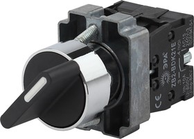 LAY5-BD33, переключатель 3 позиции I-0-II станд. ручка