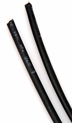 Трубка термоусадочная 4 мм 2:1, черная (1м) REXANT